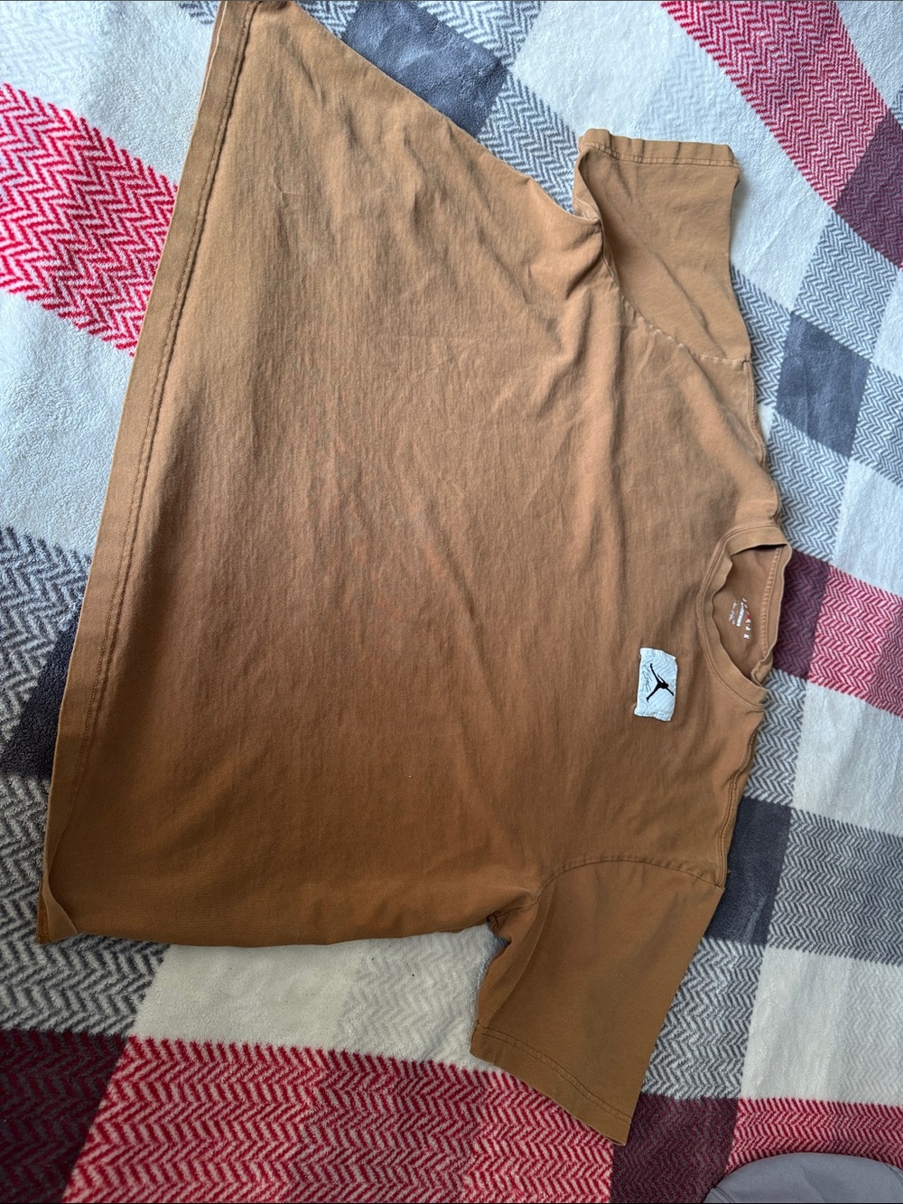 Jordan oversized fit men’s Brown Logo Tee